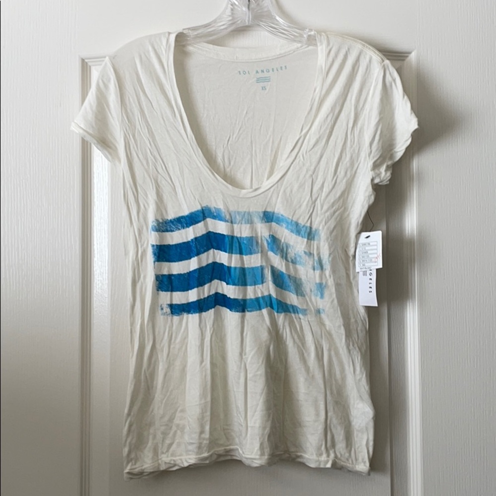 Cream tee from Anthropologie NWT